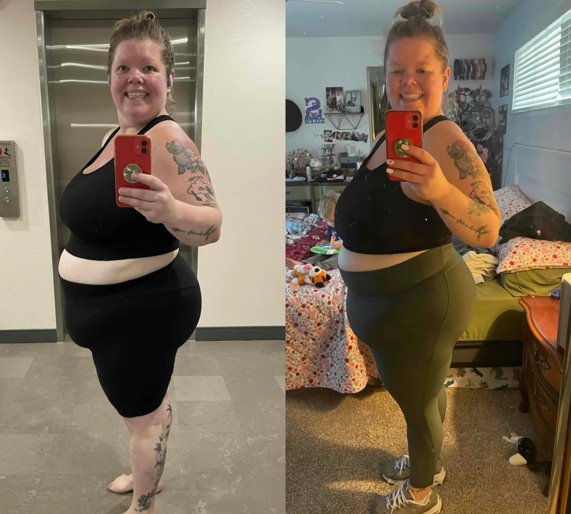 one of Sarah Infinger past clients who gained more body confidence.